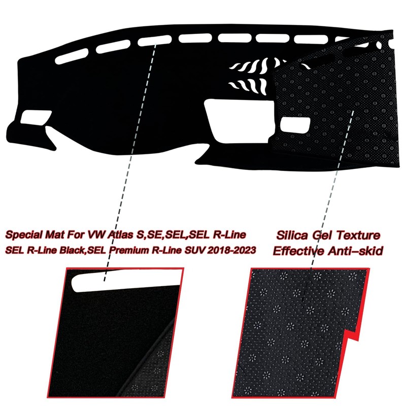 KEEGTBOX Dash Mat Cover Interior Dashboard Protection pad Compatible with