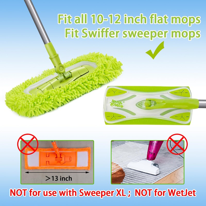 Unoutur Reusable Dry Sweeping Cloths Microfiber Wet Mop Pads Compatible