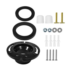Mievlyo RV Toilet Seal and 3" Socket Floor Flange Kit Fit for Dometic 300/310/320 RV Toilets, 385311658 RV Toilet Seal Replacement | 385345892 Flange | 385311652 Base Seal Gasket