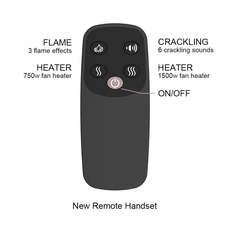 PuraFlame Remote Handset for New Upgraded Western and Klaus Series