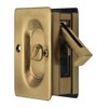 Emtek Pocket Door Privacy Lock Set, Antique Brass