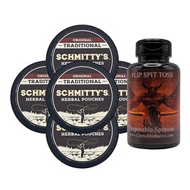 DC Crafts Nation Mud Bud Spittoon Dark Arts with 5 Cans Schmitty's Herbal Snuff Original Pouches