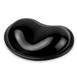 Arisase - Cojín ergonómico suave para reposamuñecas de mouse, cómodo y fresco, de gel de silicona, de tamaño pequeño, para aliviar el dolor de manos, con relleno de gel, para laptop, computadora,