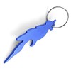 Komonee Parrot Blue Bottle Opener Key Chain Metal Wildlife Bird