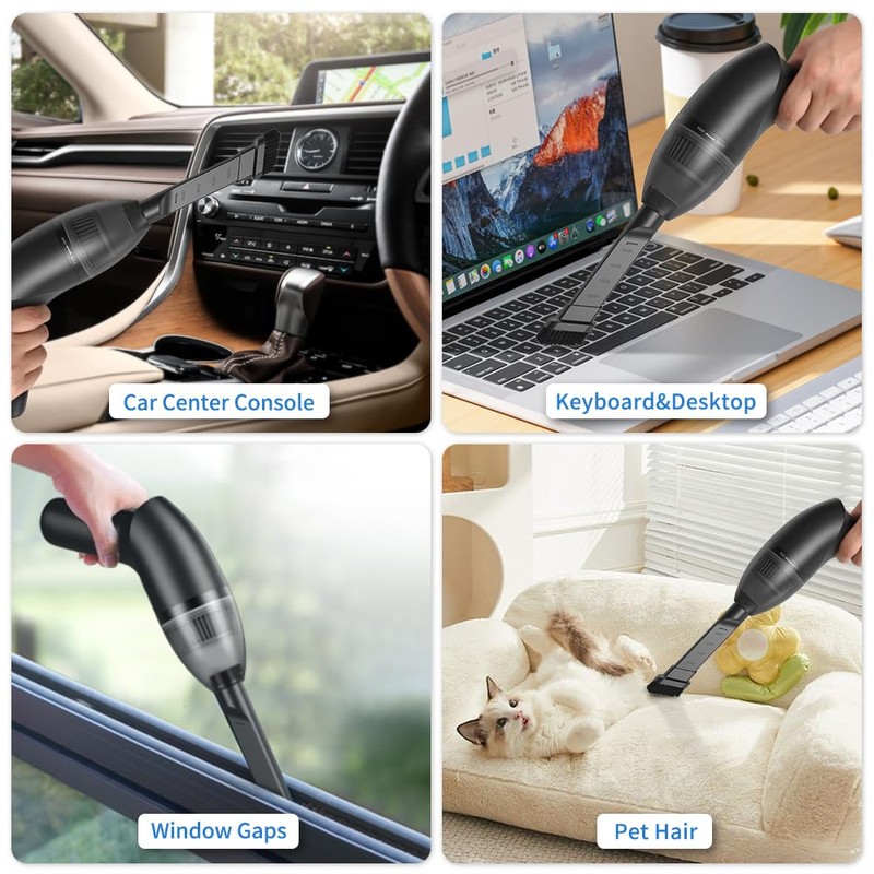 HONKASU 4.3Kpa Keyboard Vacuum Cleaner Portable Computer Vacuum Handheld Vacuum