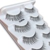 JIMIRE False Eyelashes 110 Lashes Natural Multipack Fake Eyelashes (5