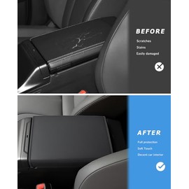 INTGET - Funda de consola central para Toyota RAV4 2026, accesorios para el interior del coche, reposabrazos medio, cojín de la tapa XLE Premium, LE, XSE, SE, Limited, Woodland, GR Sport(puntadas