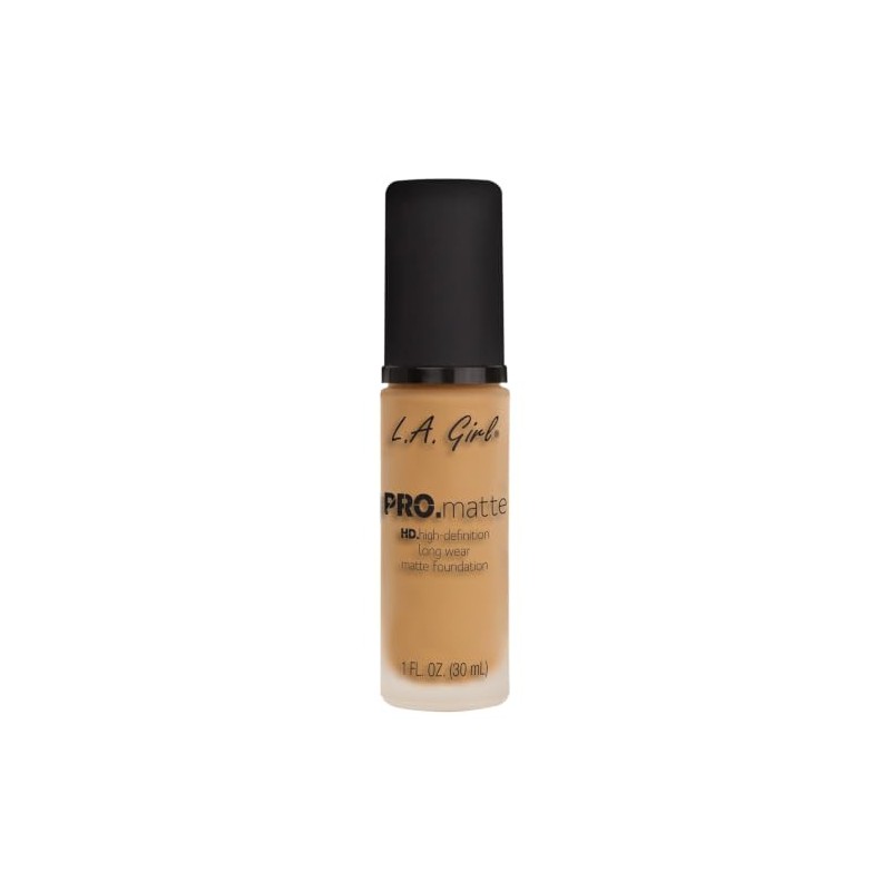 L.A. GIRL PRO Matte, Maquillaje líquido, Color Medium Beige, Tono
