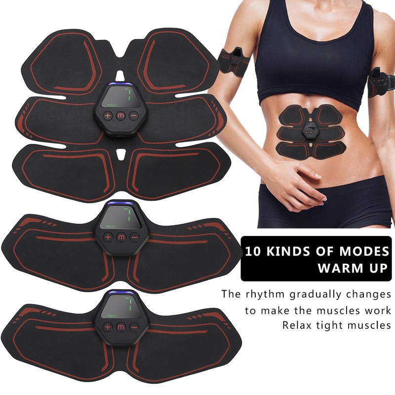 EMS Abdominal Muscle Trainer Portable Digital Display Charging Exercise Fitness