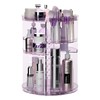 Rotating Makeup Organizer for Vanity, DIY Adjustable Tray Spinning Skincare