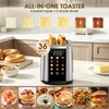 Foyoconven 2 Slice Toaster with Touch Screen, 1.5" Extra Wide
