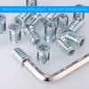 Zocipro 60Pcs Threaded Inserts for Wood, M8 x 20mm Zinc