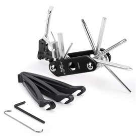 WOTOW 16-in-1 Multifunction Bicycle Repair Kit with Allen Keys and 3 Chisels