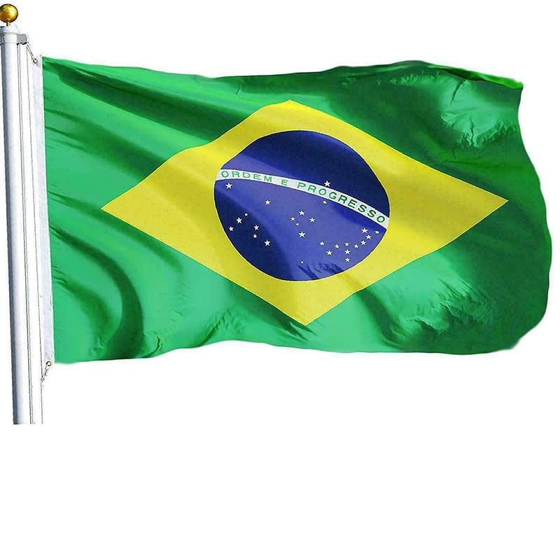 Large Brazilian Brazil Flag Heavy Duty Outdoor 90 X 150