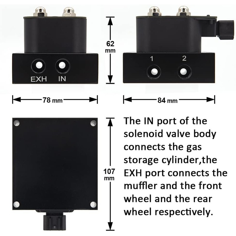 ZHSYMX Air Ride Controller Air Ride Manifold Bag Controller Solenoid