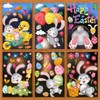 DERAYEE Easter Window Clings, 78 Pcs Easter Window Stickers Bunny Egg Glass Door Decals for Home, Office, School Party Decoration Supplies