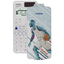 Casio FX-991SP CW - Illustrated Scientific Calculator with Basketball Player, Recommended for Spanish and Portuguese CV, 5 Languages, Over 560 Functions, Solar, White