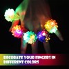 Novelty Place [Party Stars] Flashing LED Bumpy Jelly Ring Light-Up
