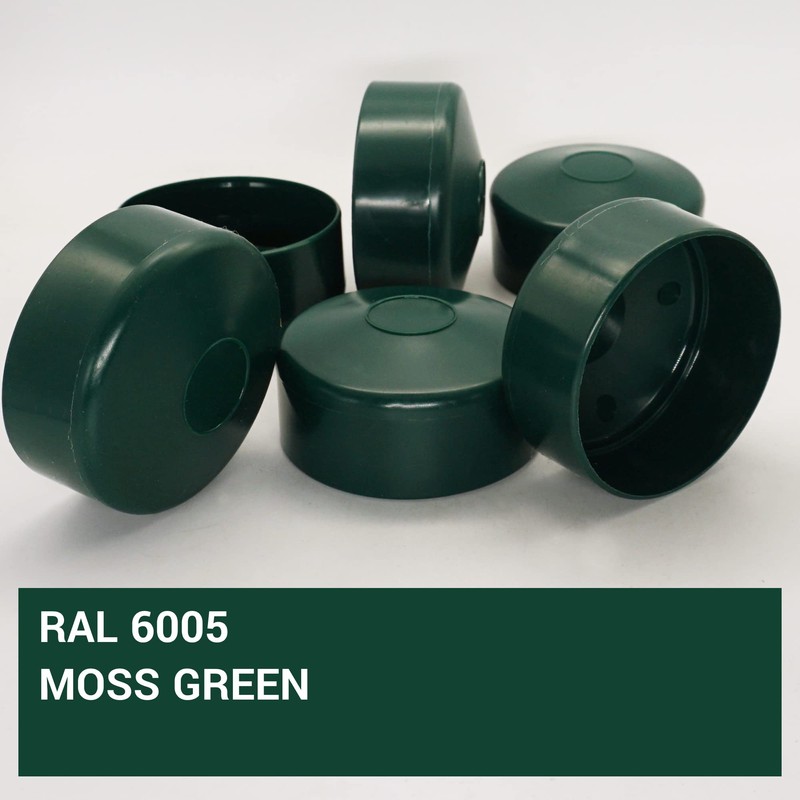 SKIR'CO Pack of 2 fence post caps, round, 76 mm,