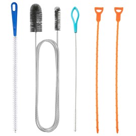 IGXX 5Pcs Drain Unblocker Tools, Sink Unblocker Tool, Drain Unblocker Tool, Sink Unblocker, Plumbing Unclogger Tool for Bathroom Shower Kitchen Plug Hole