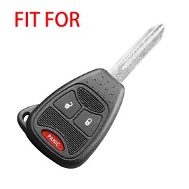 TOMALL 2Pcs Silicone Key Fob Cover 3 Buttons Compatible with Jeep Chrysler Dodge 2007-2018 Wrangler Flip Key Jacket Protector Holder Remote Rubber Cover Case Car Accessories (Black)