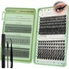 MOTIBACK Wimpern Extensions Set, 5mm-16mm Falsche Wimpern, Volumen Cluster Lashes,