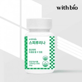 Withbio Spirulina 1000mg x 60 Tablets