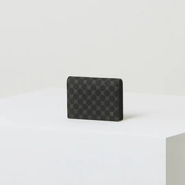 Daks (신세계강남점)DBHO3E134BK LOUIS PVC 블랙 루이스 DD 패턴 PVC 명함지갑 (Shinsegae Gangnam) DBHO3E134BK LOUIS PVC Black Louis DD Pattern PVC Business Card Holder