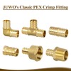 JUWO 1/2" Pex Shut off Valve, 2 Pack Brass 1/2"