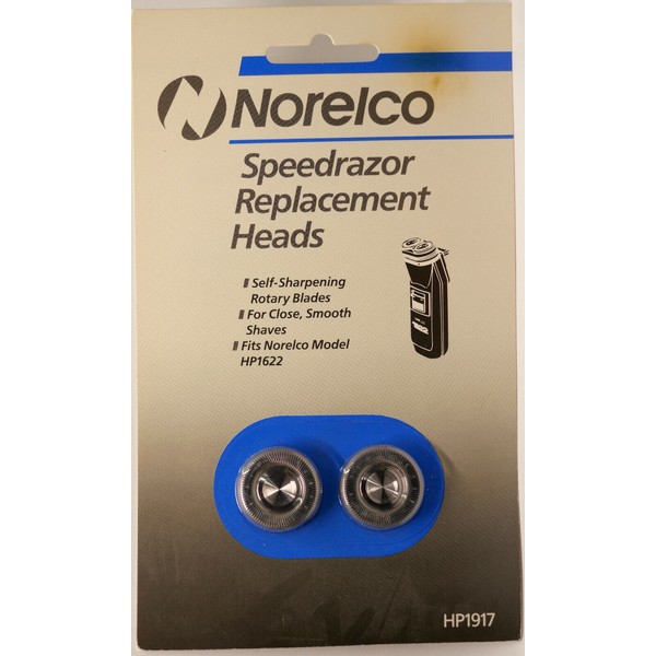 Norelco Rotary Razor Replacement Heads HP1917  New Original Made in Holland.