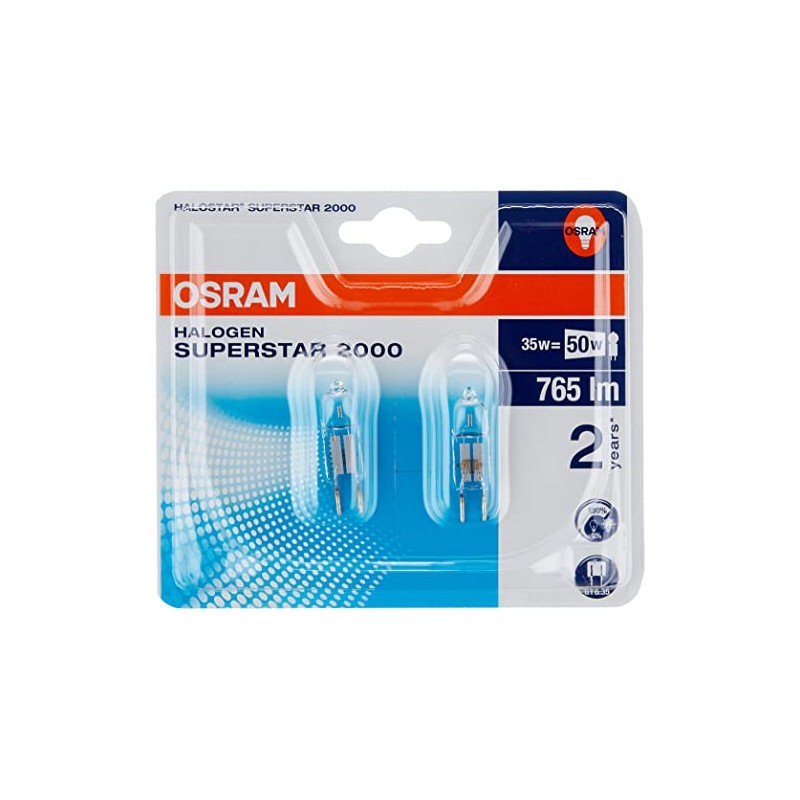 OSRAM Halogen-pin-Base/HALOSTAR / GY6.35-Socket/dimmable / 12 Volt / 35 Watt