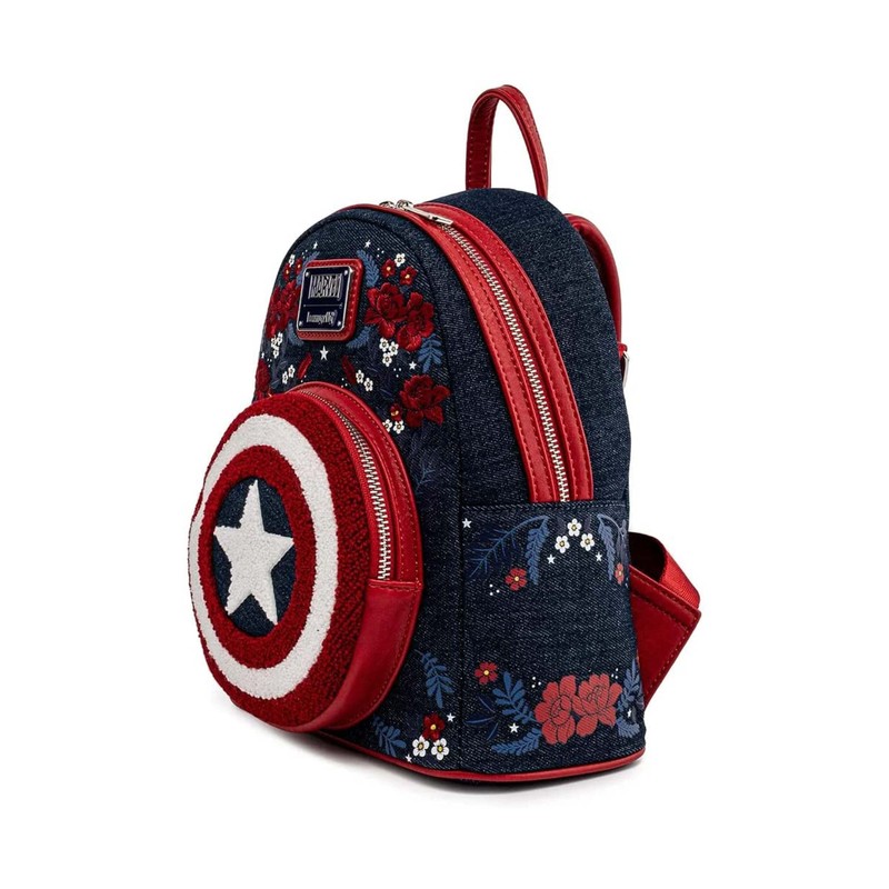 Loungefly Captain America 80th Anniversary Sheild Mini Backpack