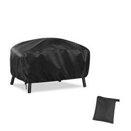 Newbob BBQ Cover for Weber, 70x47x30cm Small Barbecue Cover for Weber Q100/Q120/Q1000/Q1200/Q1400, 420D Oxford Heavy Duty Weatherproof Windproof Anti-UV Barbecue Accessories for Outdoor