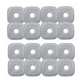 Square Spin Mop Head Replacement for KZKR,Mop Replace Head Squeeze Spin Mop Heads Replacements,Microfiber Mop Refills,Easy Cleaning Mop Head Replacement for Cleaning All Hard-surfaced Floor (16PCS)