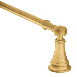 Moen YB8418BG Weymouth 18-Inch Single Towel Bar, Brushed Gold
