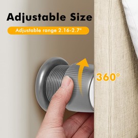 xuenair Adjustable Furniture Bed Risers, 1.6-2.6 inch Bed Risers Gray, Durable Plastic and Anti Slip Couch Risers 2 inch for Sofa Bed Table and Chair Lifts(Gray - 4 pcs)