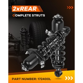 OCPTY Rear Complete Struts Spring Assembly Shocks Struts Fits 2005-2010 for Scion tC Quick Struts 172400L 172400R - Set of 2