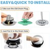 Universal Bathtub Drain Stopper,Bathroom Tub Drain Plug Pop Up,Replaces Bath