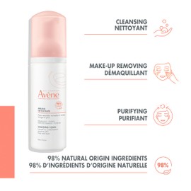 Avene Eau Thermale Avne Cleansing Foam, Makeup removal, Cleanser, Sensitive skin, Vegan - 150ml