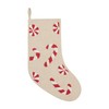 Mud Pie Candy Beaded Xmas Stockings, Beige/Khaki