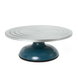 DUPDMKIN Banding Wheel Heavy Duty Banding Wheel for Pottery Metal Pottery Wheel for Clay Art Decorating All Metal Construction with Ball Bearings (12 inch)