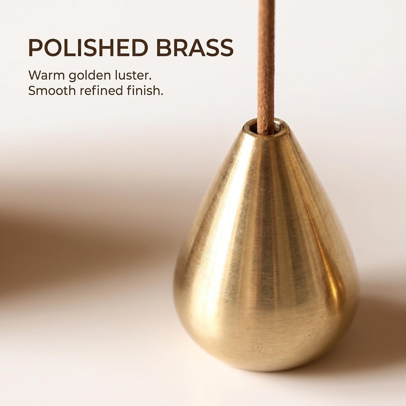 6Pcs Gold Mini Brass Incense Holder, Incense Cone Holder, Portable