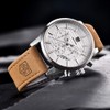 BENYAR Quartz Chronograph Waterproof Watches Business and Sport Design Leather