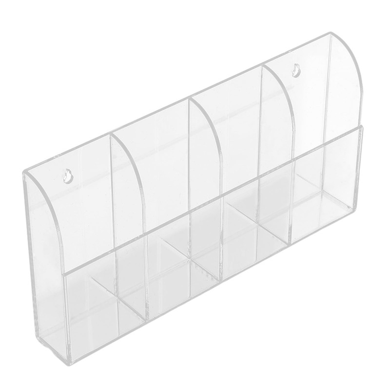 TV Remote Control Holder Wall Mount Acrylic Clear Media Organizer