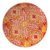 Damask Floral 8.5" Porcelain Salad & Dessert Plates, Set of