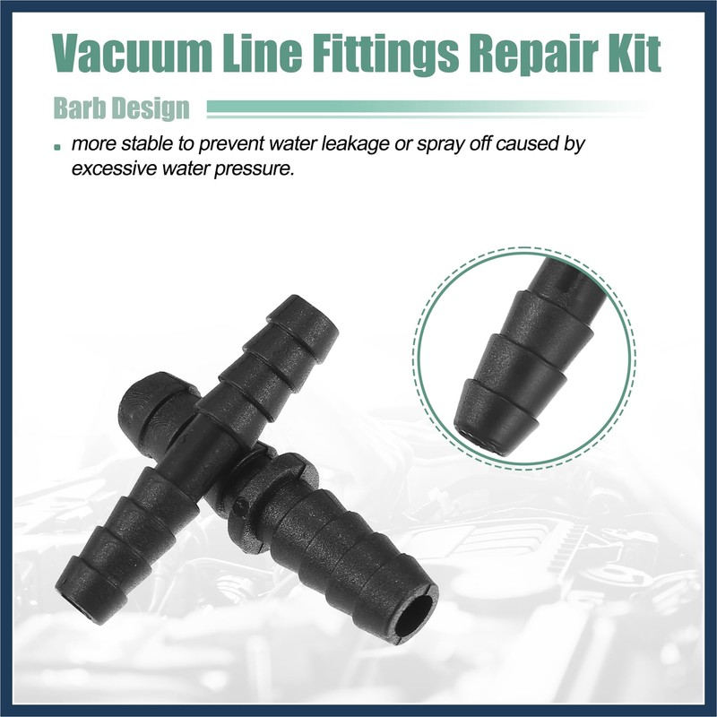 INFINAUTO 113 Pcs Automotive Vacuum Hose Connector Assortment Kit Durable