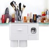 Toothpaste Dispenser Wall Mounted Toothpaste Dispenser Squeezer Kit for Bathroom