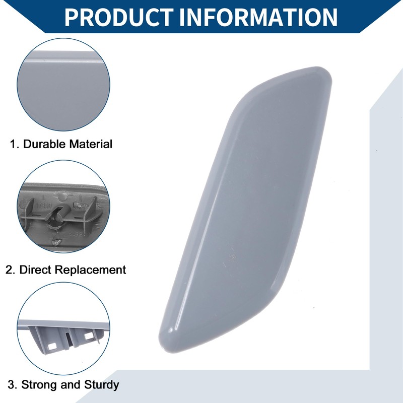 Hihaha Front Right Side Bumper Headlight Washer Nozzle Cover Cap