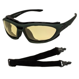 Protective Powersports Anti-Fog Safety Motorcycle Riding Sunglasses Goggle, Foam padded, Dustproof, Windproof, Hunting, Hiking, Golfing