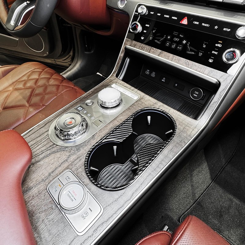 JUIVEEL ABS Central Gear Shift Panel Cover Center Console Gear